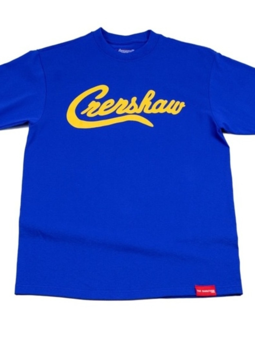 Crenshaw - Marathon Clothing Brand Size S' Graphic Tee - Blue with Yellow Script